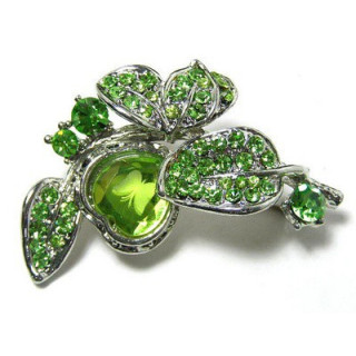 Kleiderbrosche mit Strass Kristallen