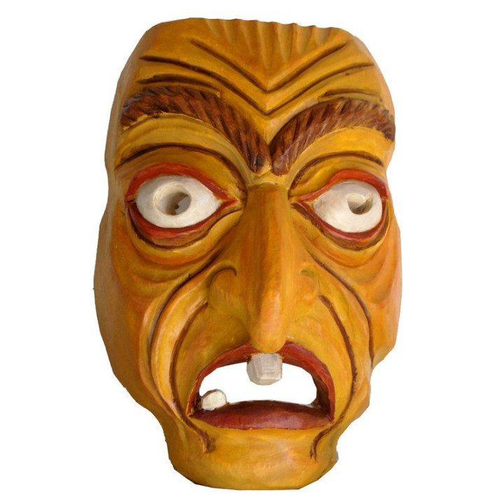 M02 Tiermaske / Perchtenmaske aus Holz