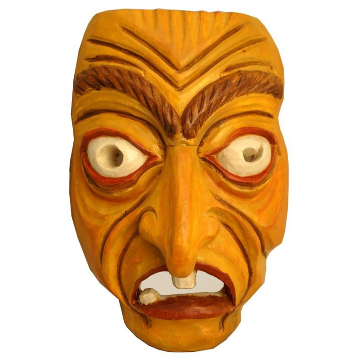 M02 Tiermaske / Perchtenmaske aus Holz