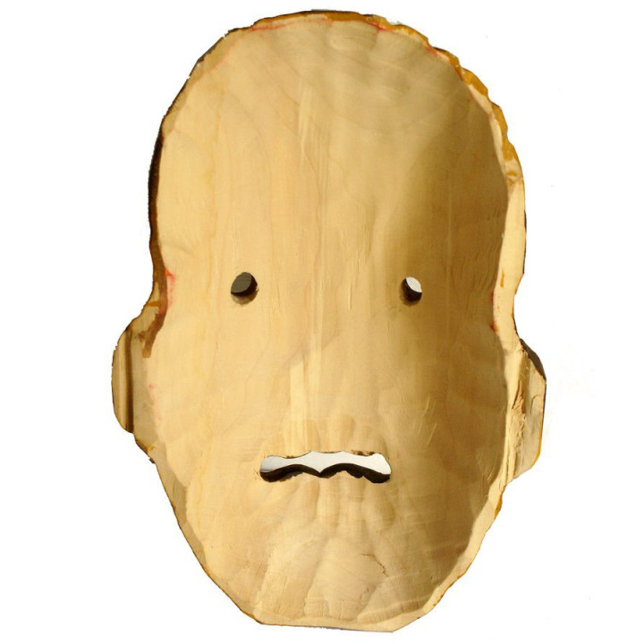 M02 Tiermaske / Perchtenmaske aus Holz