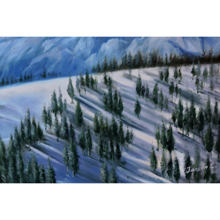 Ölgemälde - alte Ansicht  v. SALZBURG - Stadttheater mit alten Autos -UNIKAT auf ÖL