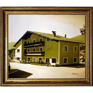 Kramerwirt -jetziger Winkelhof in Saalfelden am Steineren Meer HANDGEMALT 50x60cm 