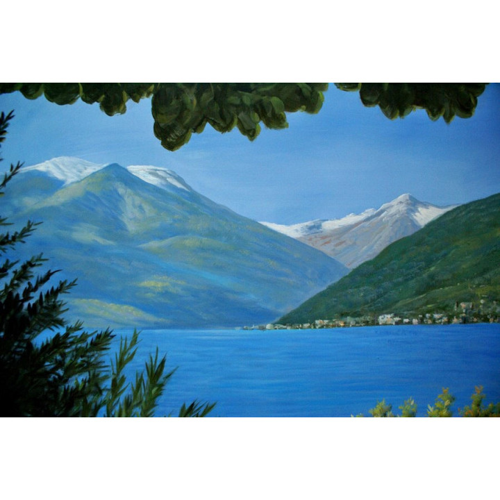 Ölgemälde - alte Ansicht  v. SALZBURG - Stadttheater mit alten Autos -UNIKAT auf ÖL