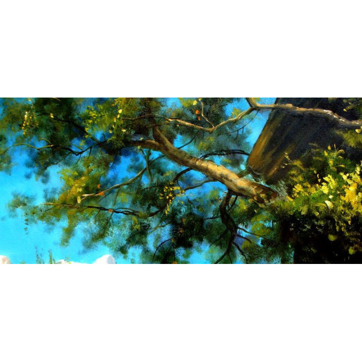 Ölgemälde - alte Ansicht  v. SALZBURG - Stadttheater mit alten Autos -UNIKAT auf ÖL