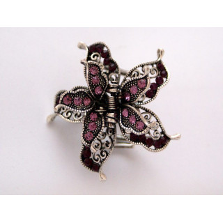 Haarklammer mit Strass Kristallen-HRS-KL_2012_50vio
