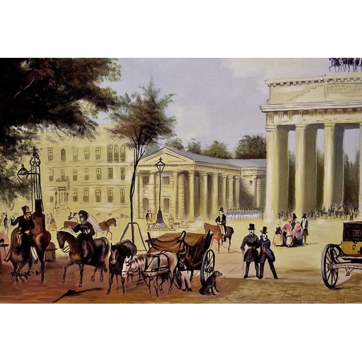 Ölgemälde Brandenburger Tor von Berlin, K.Loeillot