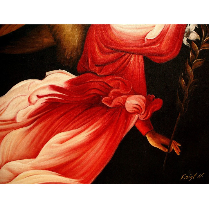 Lorenzo_Lotto_Angel - handgemaltes Ölbild in 50x60cm