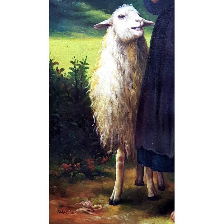 Madonna mit Jesuskind - handgemaltes Ölbild in 60x90cm- 10_21