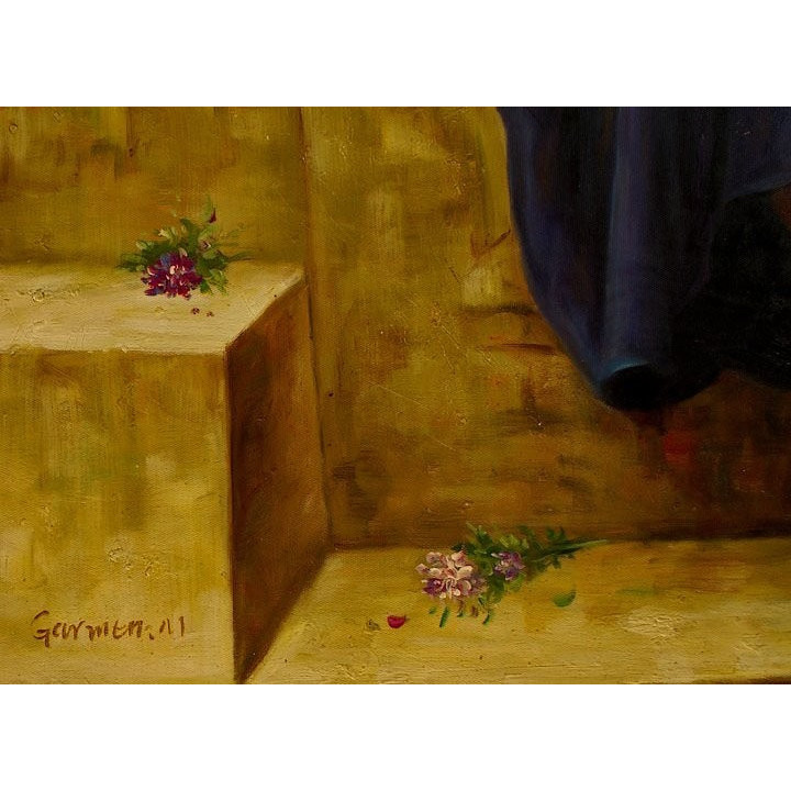 Le Gouter - handgemaltes Ölbild in 60x90cm