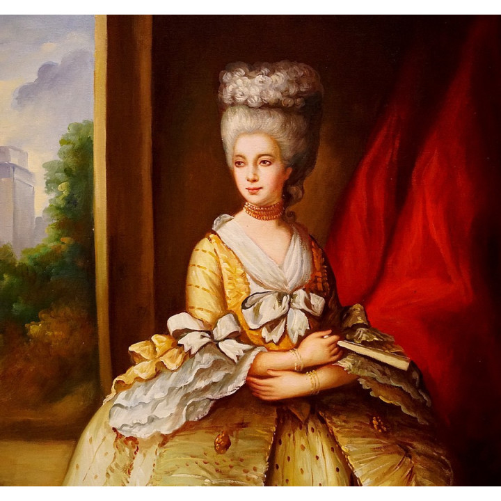 Thomas Gainsborough - Frances Duncombe - handgemaltes Ölbild in 60x90cm