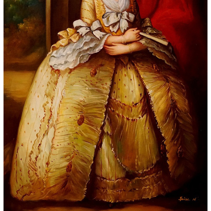 Thomas Gainsborough - Frances Duncombe - handgemaltes Ölbild in 60x90cm