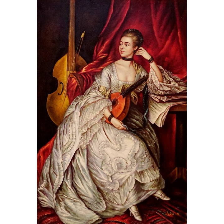 Thomas Gainsborough - Mrs Philip - handgemaltes Ölbild in 60x90cm