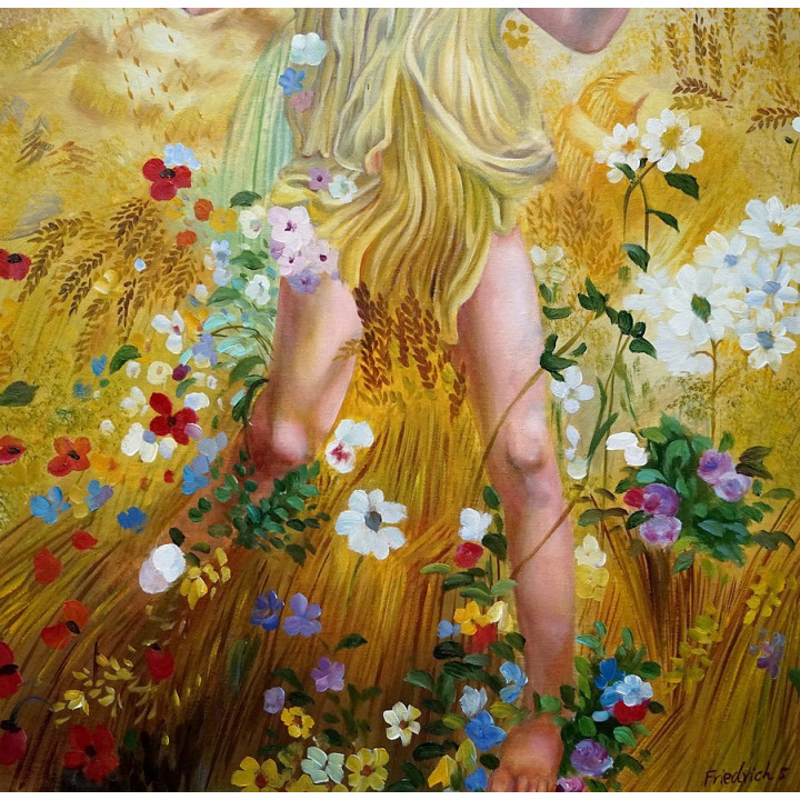 Leon_Frederic_Summer - handgemaltes Ölbild in 50x70cm