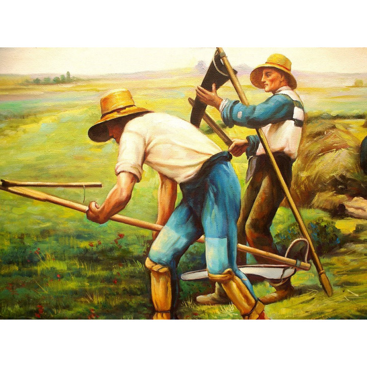 Heuarbeit Julien Dupré- handgemaltes Ölbild in 60x90cm-10-112