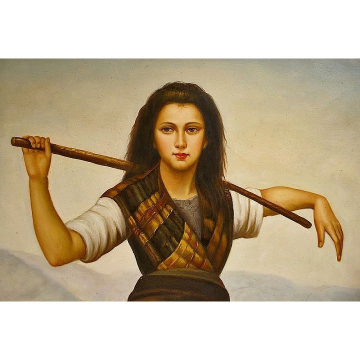 Pastourelle - handgemaltes Ölbild in 60x90cm v. William Bouguereau_11-107