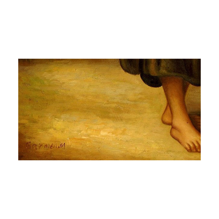 Pastourelle - handgemaltes Ölbild in 60x90cm v. William Bouguereau_11-107