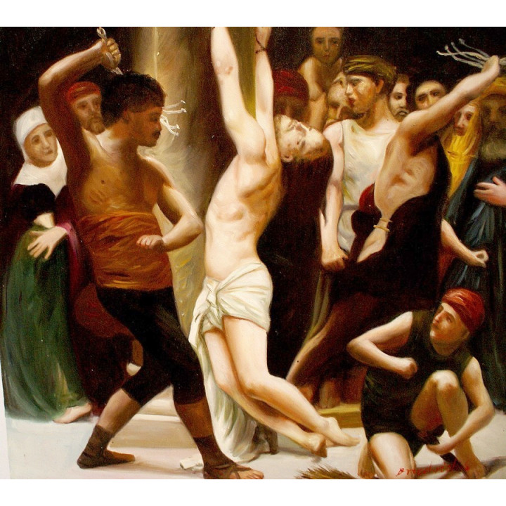 Die Folter des Christen  -  Ölgemälde