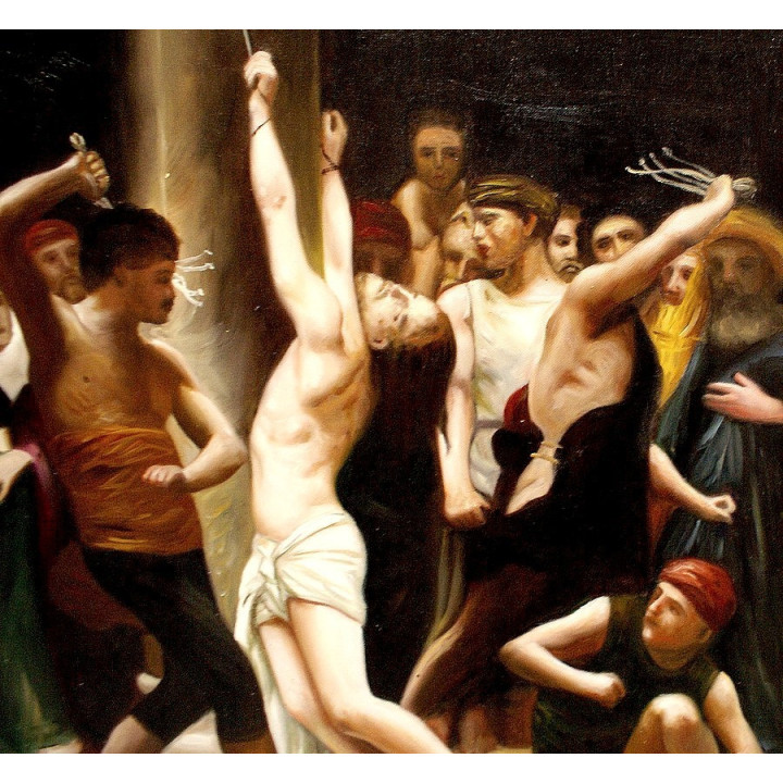 Die Folter des Christen  -  Ölgemälde