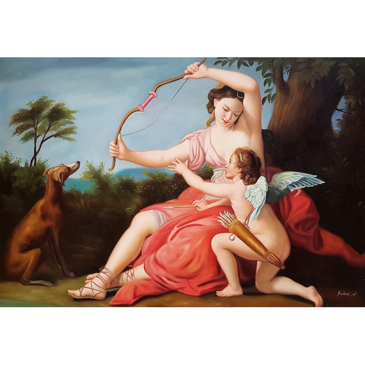 Amor - handgemaltes Ölbild in 60x90cm