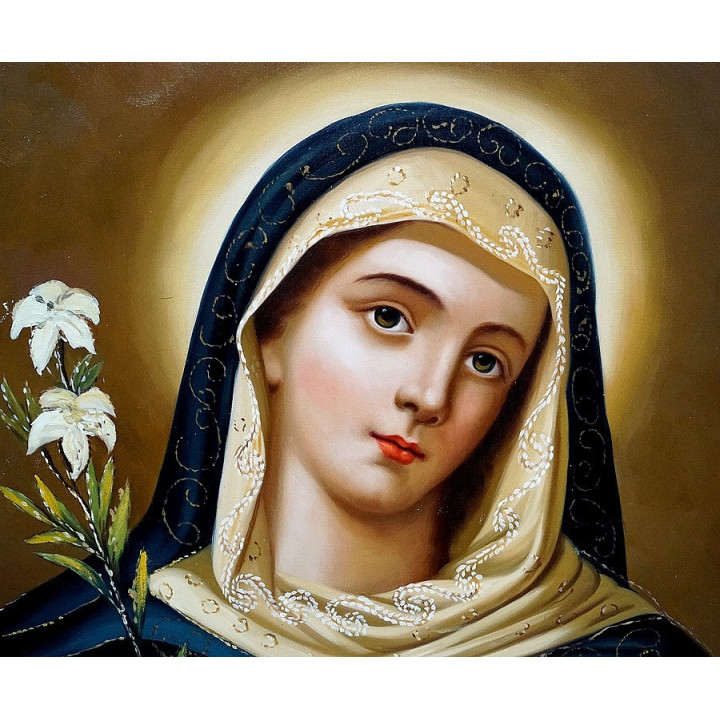 Herz Mariae, die Madonna des Himmels - Ölgemälde