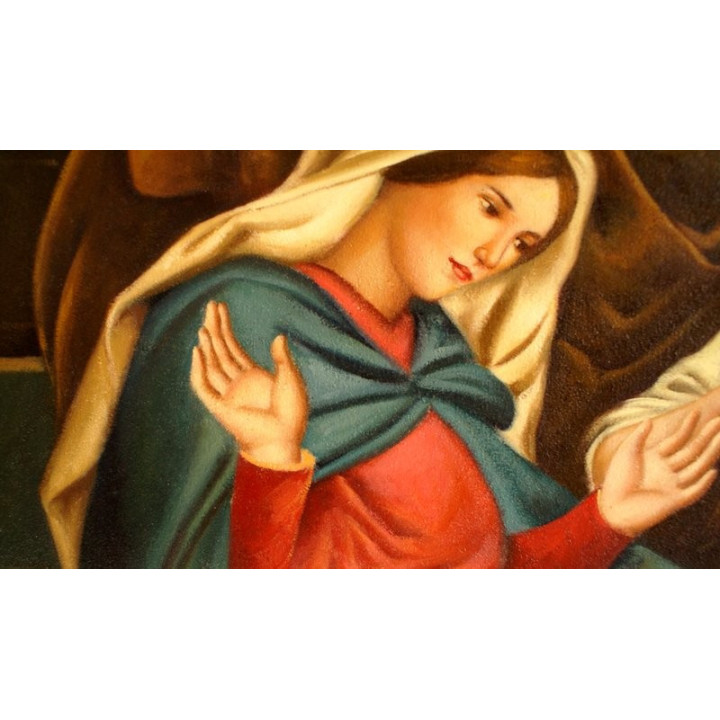 Hl-Familie - handgemaltes Ölbild in  60x90cm-10-23