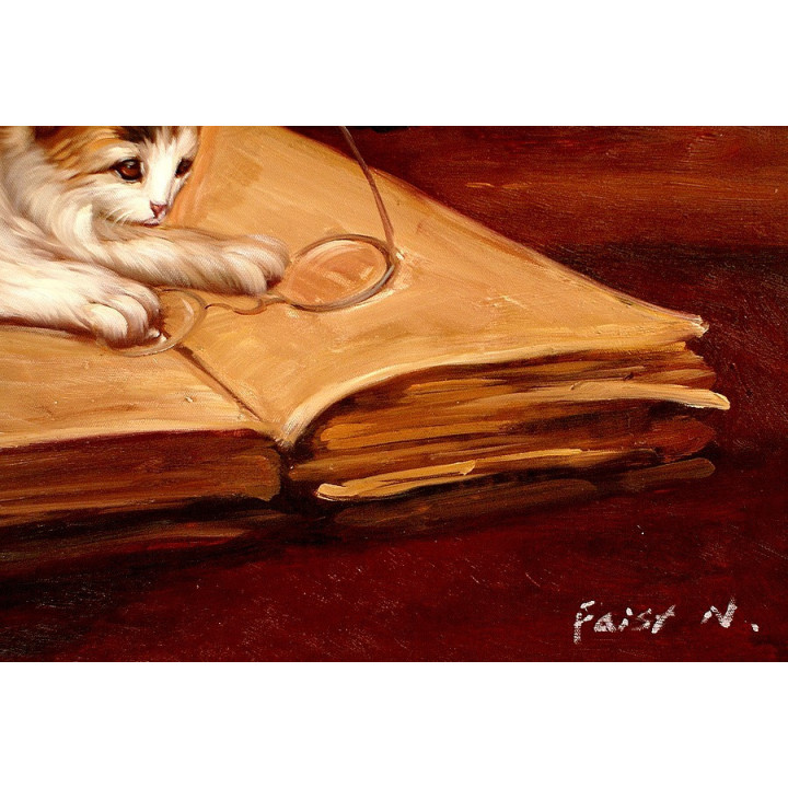 Katzen - handgemaltes Ölbild in  50x60cm-4_12