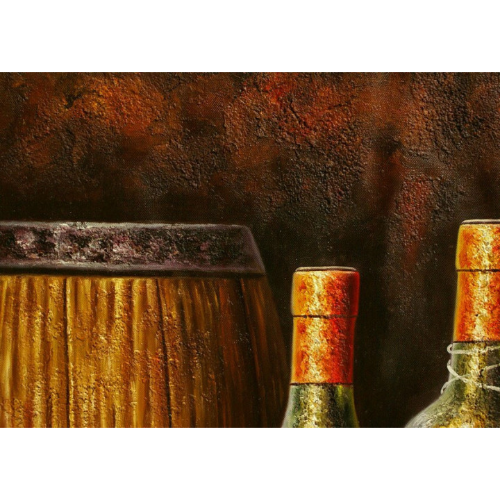 Stillleben - Ölgemälde-1_29_Weinfl - 50x60cm