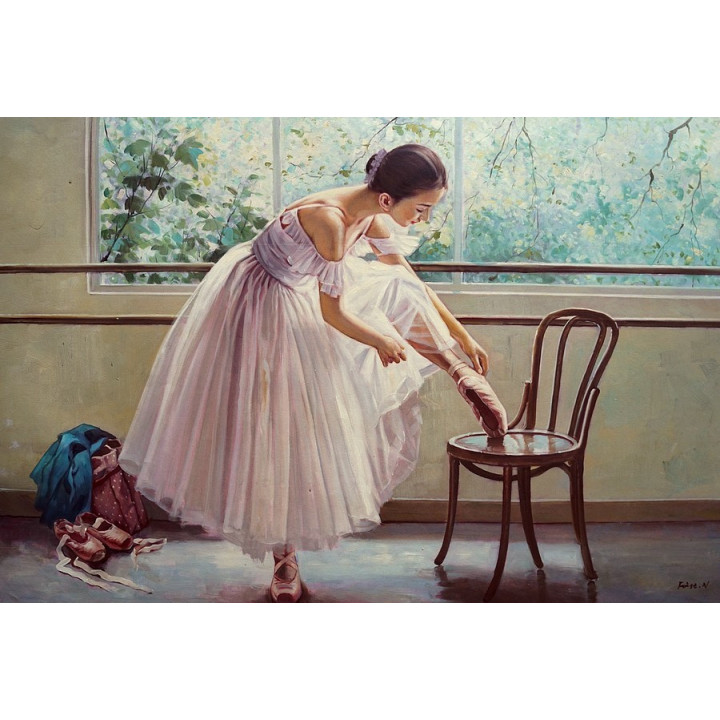 Ballerina - handgemaltes Ölbild in 60x90cm - 11-20
