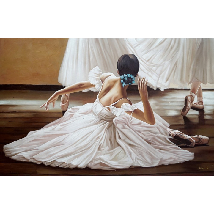 Ballerina-11-79 - handgemaltes Ölbild in 60x90cm