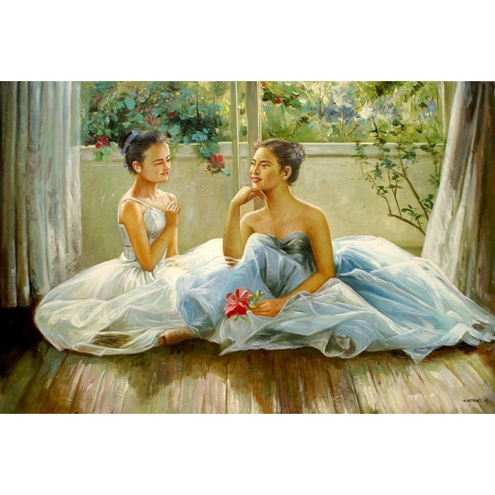 Ballerina - handgemaltes Ölbild in 60x90cm -11-21