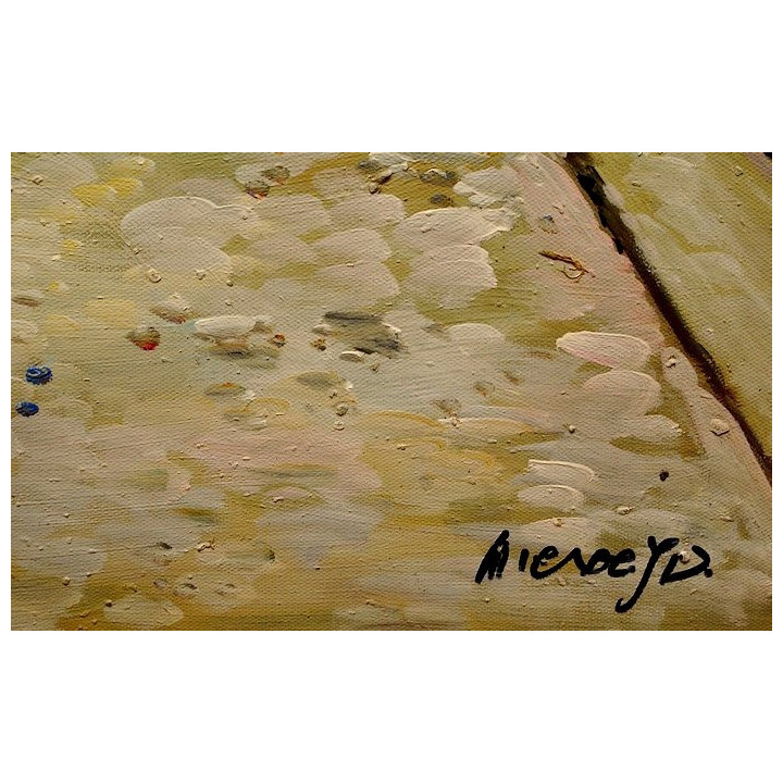 Stadtleben historisch - Ölgemälde 2103