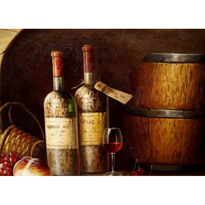 Stillleben - Ölgemälde Flaschen32 - 60x90cm