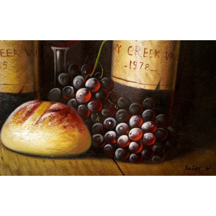 Stillleben - Ölgemälde Flaschen31 - 60x90cm