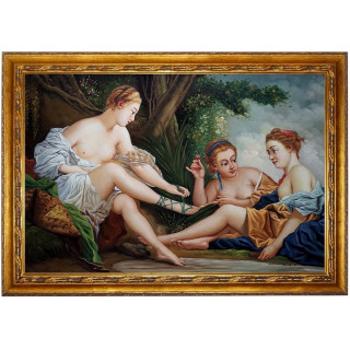 Francois Boucher, Diana Returning - handgemaltes Ölbild in 60x90cm 