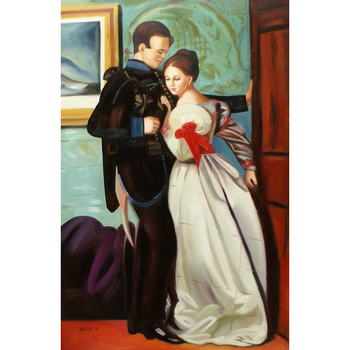 Liebespaar - handgemaltes Ölbild in 60x90cm -8-11