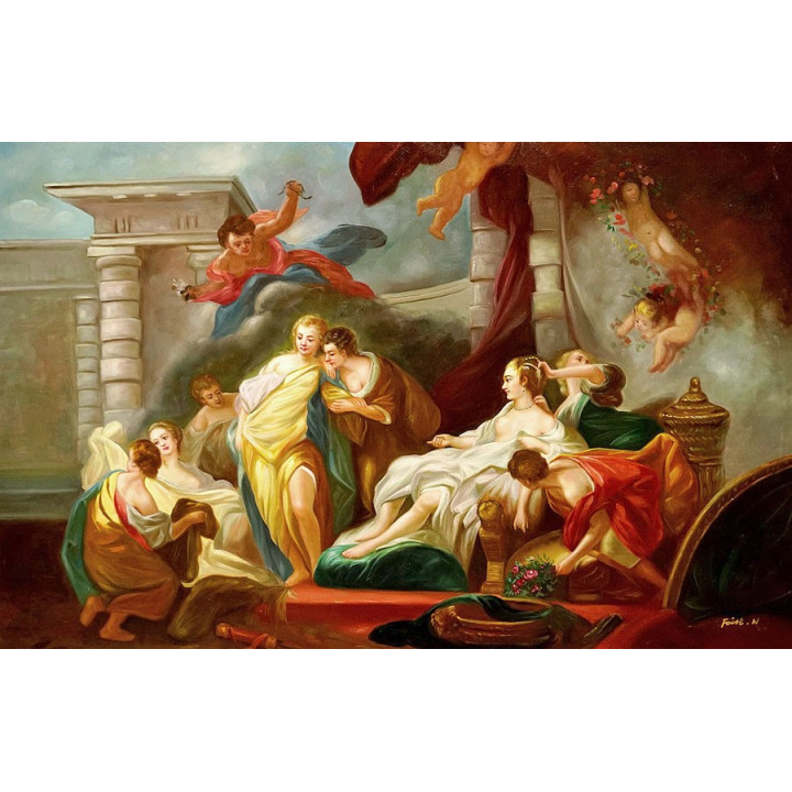 BRAUNSCHWEIGER EVERETT MILLAIS-handgemaltes Ölbild in 60x90cm