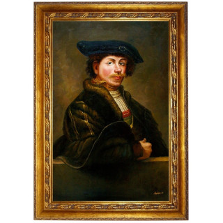 REMBRANDT VAN RIJN-Ölbild in 60x90cm