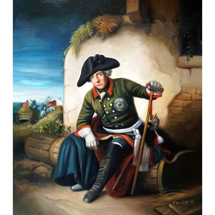 Faistauer Anton - Dame mit schwarzen Hut - handgemaltes Ölbild in 50x60cm