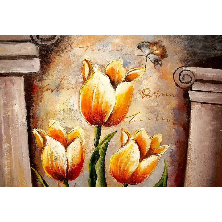 Blumenstrauß-1-160 - handgemaltes Ölbild in 50x60cm