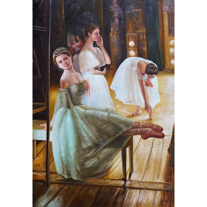 Ballerina - handgemaltes Ölbild in 60x90cm - 11-68
