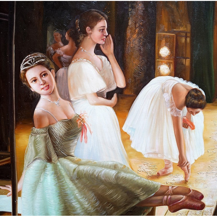 Ballerina - handgemaltes Ölbild in 60x90cm - 11-68