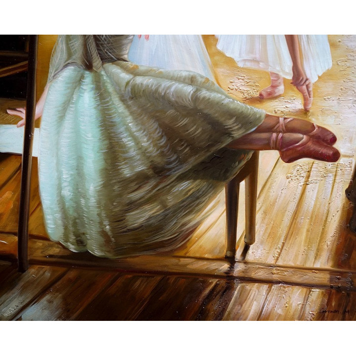Ballerina - handgemaltes Ölbild in 60x90cm - 11-68