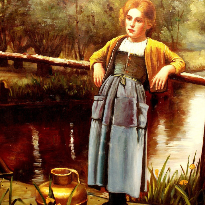 Knight Daniel Ridgway Maria on Terrace Ölbild 50x60cm