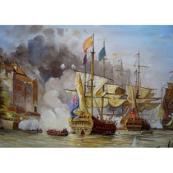 Segelschiff_60x90cm-9_17 - handgemaltes Ölbild