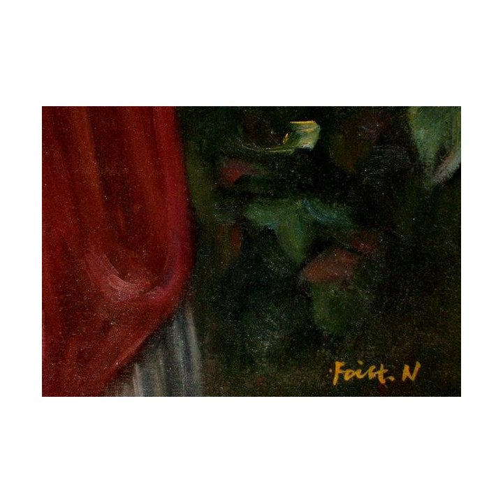 Mädchen bei Weinreben - handgemaltes Ölbild in 60x90cm v. William Bouguereau_11-95