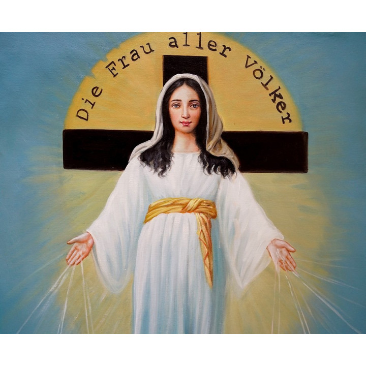 Madonna, Mutter aller Völker - Ölgemälde handgemalt