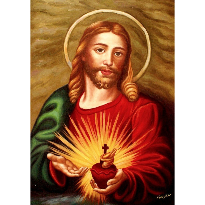 Herz Mariae, die Madonna des Himmels - Ölgemälde