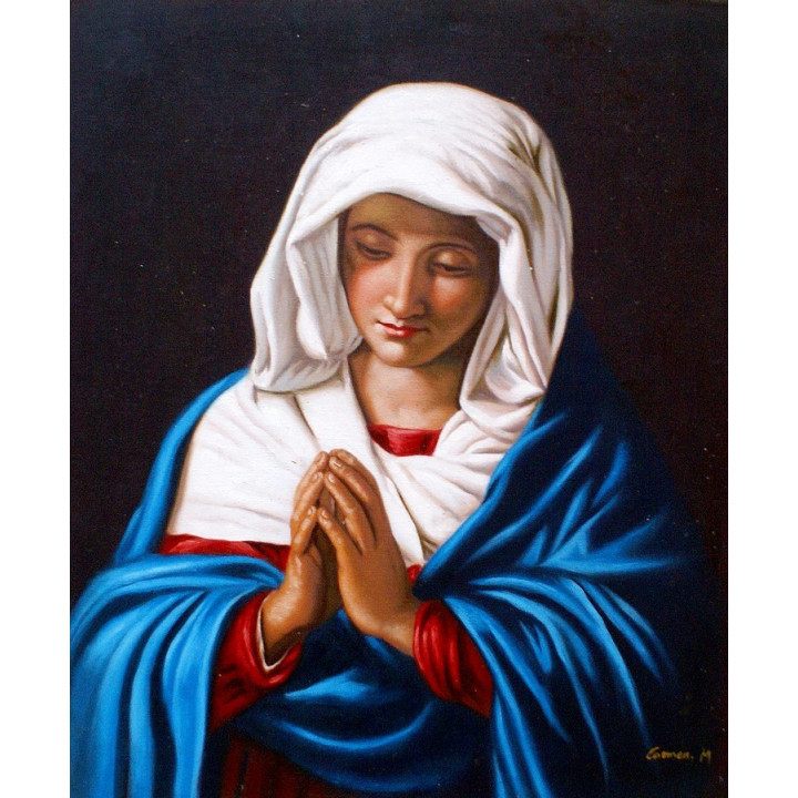betende Madonna, die Madonna des Himmels - Ölgemälde