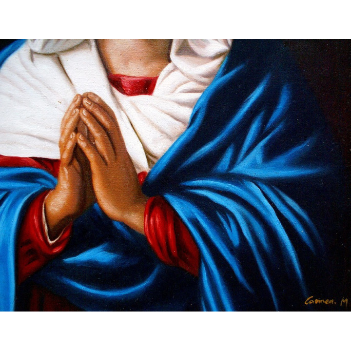 betende Madonna, die Madonna des Himmels - Ölgemälde