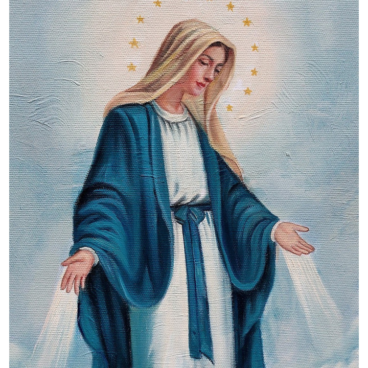 Wundertätige Madonna, die Madonna des Himmels - Ölgemälde